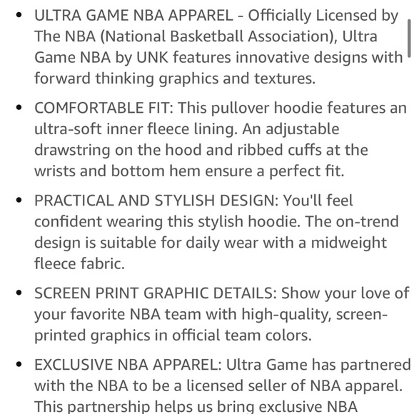 NWT MIAMI HEAT Sweatshirt Hoodie Men’s M - Picture 2 of 5